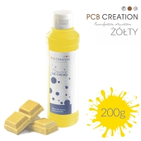Barwnik na bazie tłuszczu kakaowego - 200g - PCB Creation - żółty cytrynowy