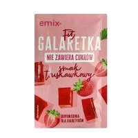 Galaretka Emix Fit - Truskawkowa bez cukru - 25g