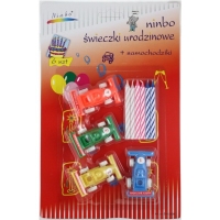 Świeczki urodzinowe z samochodzikami