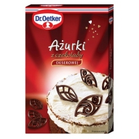 Ażurki z czekolady deserowej