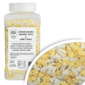 Dekoracje cukrowe GWIAZDKI -1 600g