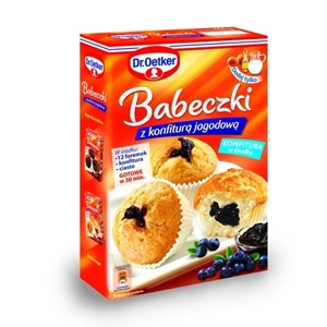 Babeczki z konfiturą jagodową