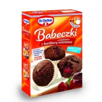 Babeczki czekoladowe z konfitura wiśniową