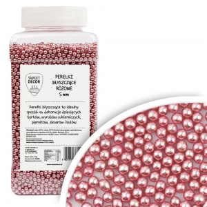 Perełki różowe 6,5 mm   1kg
