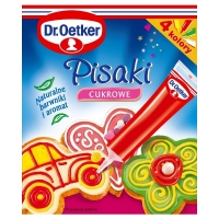 Pisaki cukrowe   4 kolory