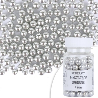 Perełki srebrne duże 8,5 mm