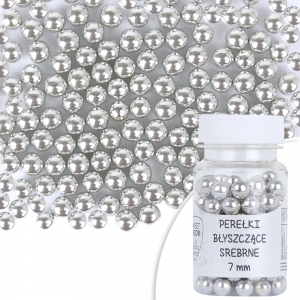 Perełki srebrne duże 8,5 mm