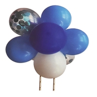 Balony dekoracyjne do tortu - zestaw niebieski