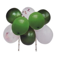 Balony dekoracyjne do tortu - zestaw zielony