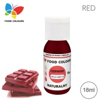 Barwnik do białej czekolady 18ml - Naturalny Czerwony