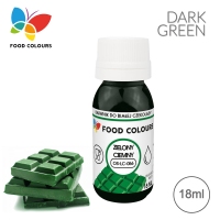 Barwnik do białej czekolady 18ml - zielony ciemny