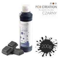 Barwnik na bazie tłuszczu kakaowego - 200g - PCB Creation - czarny