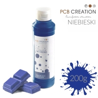 Barwnik na bazie tłuszczu kakaowego - 200g - PCB Creation - niebieski