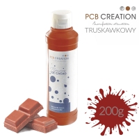 Barwnik na bazie tłuszczu kakaowego - 200g - PCB Creation - truskawkowy