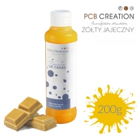 Barwnik na bazie tłuszczu kakaowego - 200g - PCB Creation - żółty jajeczny