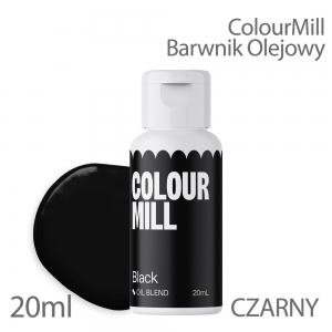 Barwnik olejowy do mas tłustych 20ml - Colour Mill - Black