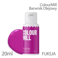 Barwnik olejowy do mas tłustych 20ml - Colour Mill - Fuchsja
