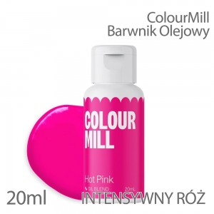 Barwnik olejowy do mas tłustych 20ml - Colour Mill - Hot Pink