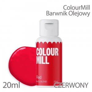 Barwnik olejowy do mas tłustych 20ml - Colour Mill - Red