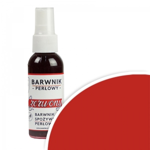 Barwnik perłowy czerwony 50ml spray