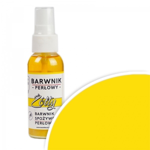 Barwnik perłowy żółty 50ml spray