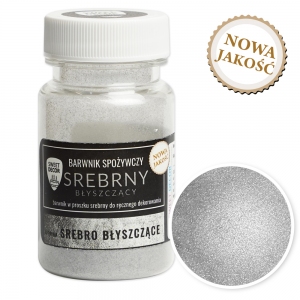 Barwnik spożywczy - Srebrny błyszczący 8g - w proszku (No.42)