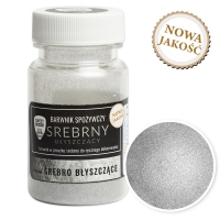 Barwnik spożywczy - Srebrny błyszczący 8g - w proszku (No.42)
