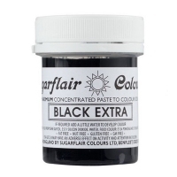 Barwnik Sugarflair Paste Colours - BLACK EXTRA Spectral 42g