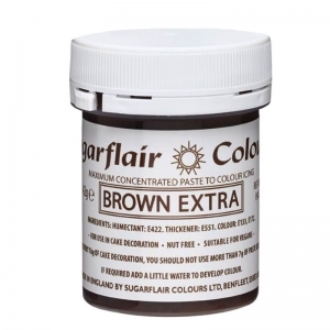 Barwnik Sugarflair Paste Colours -BROWN EXTRA Spectral 42g