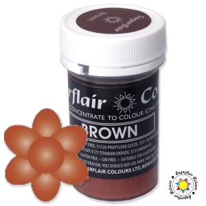 Barwnik Sugarflair Paste Colours - BROWN Pastel 25g