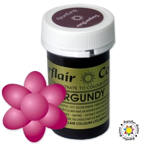 Barwnik Sugarflair Paste Colours - BURGUNDY Spectral 25g