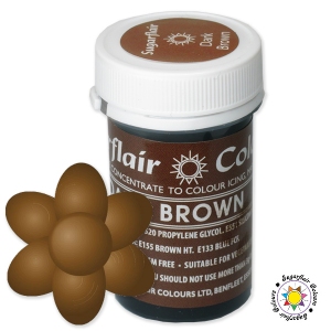 Barwnik Sugarflair Paste Colours - DARK BROWN SPECTRAL 25g
