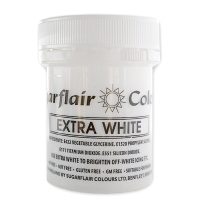 Barwnik Sugarflair Paste Colours -WHITE EXTRA Spectral 50g