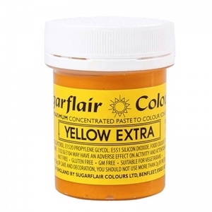 Barwnik Sugarflair Paste Colours - YELLOW EXTRA Spectral 42g