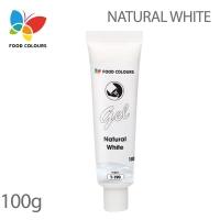 Barwnik w żelu Naturalny Biały - Food colours 100g - wybielacz