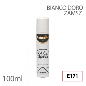 Bianco Doro - Zamsz biały Super White 100ml - dekoracyjny (z E171) - nie do spożycia, dekoracyjny, dekoracyjny