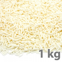 Błyszcząca posypka czekoladowa - biała - 1kg