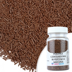 Błyszcząca posypka czekoladowa - mleczna - 60g