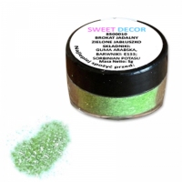 Brokat dekoracyjny zielony "apple green" 5g