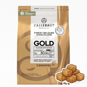 CALLEBAUT Czekolada karmelowa Gold - 2,5kg