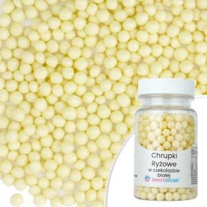 Chrupki ryżowe czekolada biała - 40g