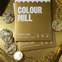 Colour Mill Złoto Jadalne w pł. 23 kt 8cm x 8cm 5szt