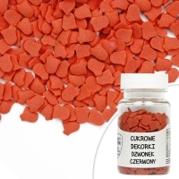 Cukrowe Dekorki Dzwonki czerwone 8mm - 30g