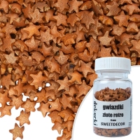 Cukrowe Dekorki - Gwiazdki Złote Retro - 30g