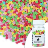 Cukrowe dekorki KONFETTI MIX 6mm - 30g