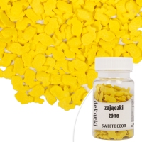 Cukrowe Dekorki - zajączki żółte 30g