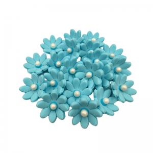 Cukrowe Kwiaty Stokrotki 20szt - niebieskie