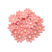 Cukrowe Kwiaty Stokrotki 20szt - różowe