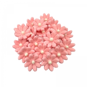 Cukrowe Kwiaty Stokrotki 20szt - różowe