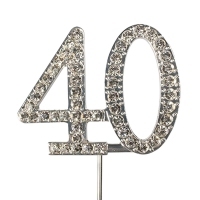 Cyfra diamentowa "40" - 45mm